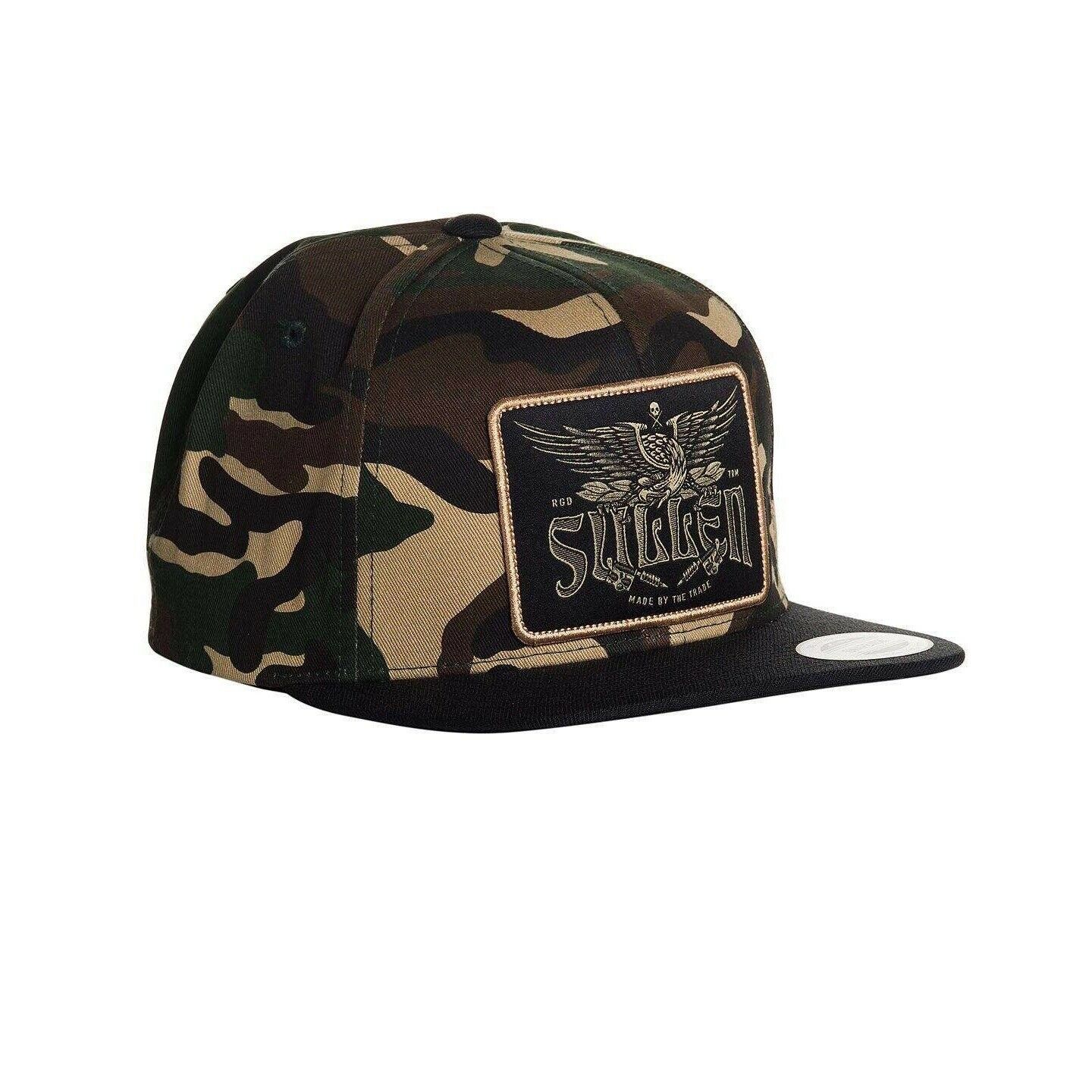 SULLEN CLOTHING EAGLE TRADITION WOODLAND CAMO SNAPBACK CAP HAT