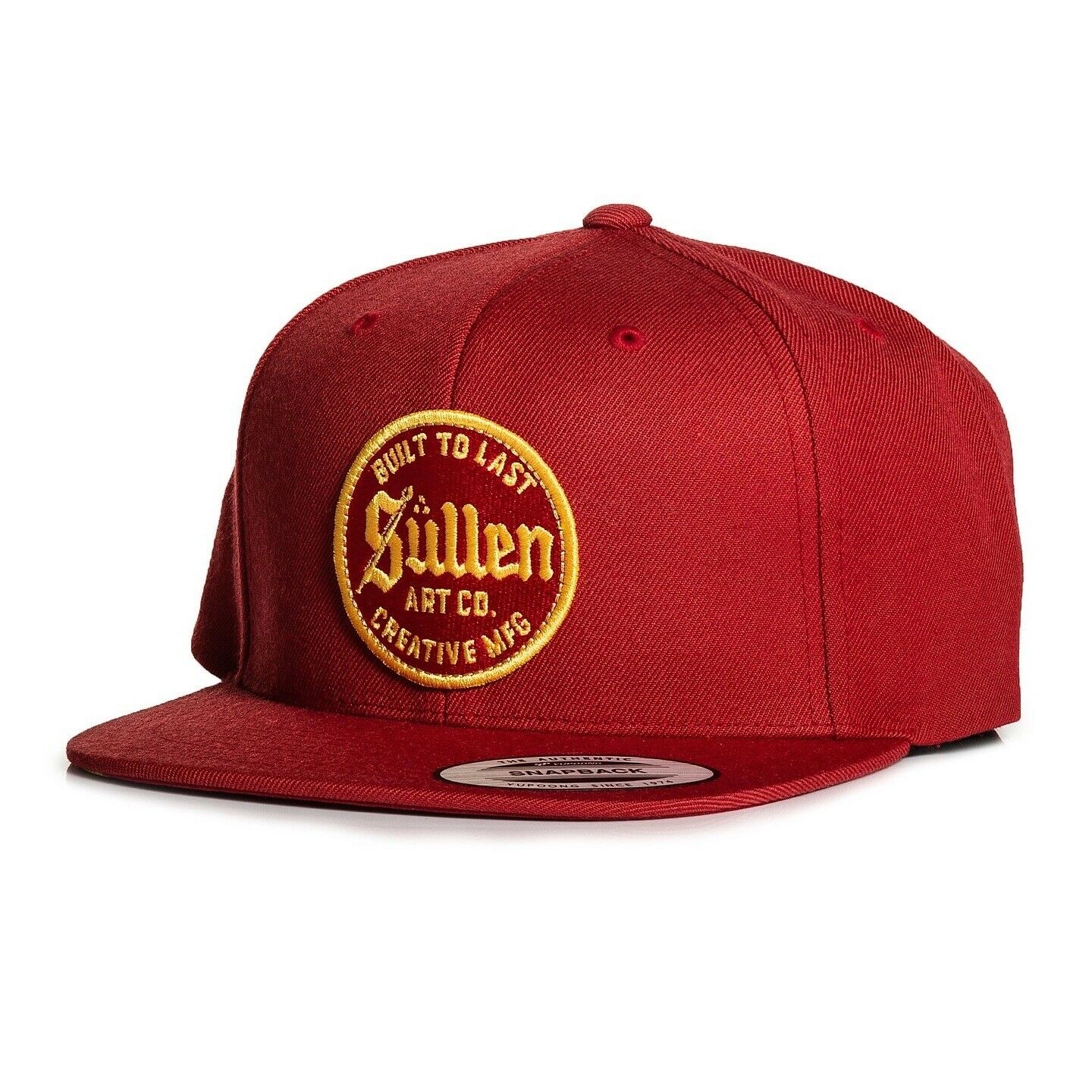 SULLEN CLOTHING BUILT SCARLET RED SNAPBACK CAP HAT