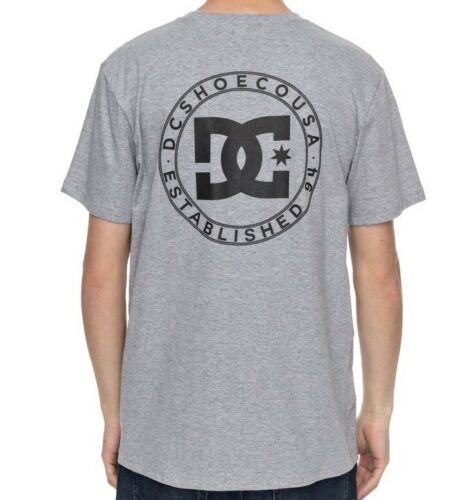 DC Shoes Wheel Of Steelo Heather Grey Pocket T Shirt (M)
