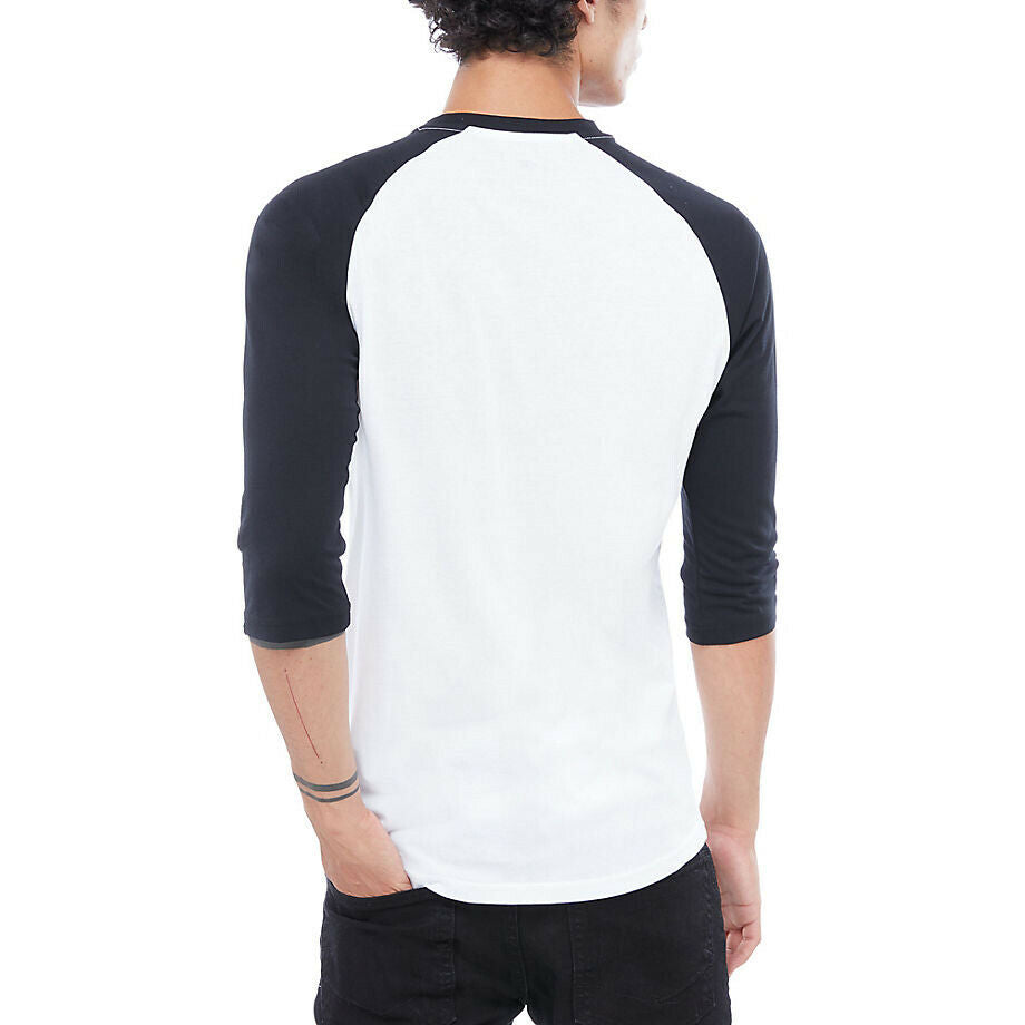 VANS CLASSIC RAGLAN BLACK & WHITE LS T-SHIRT