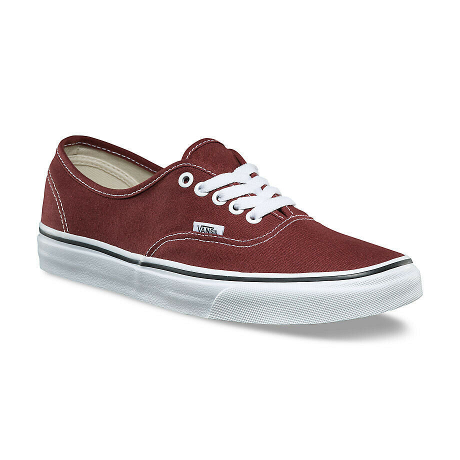 Vans burgundy best sale authentic trainers