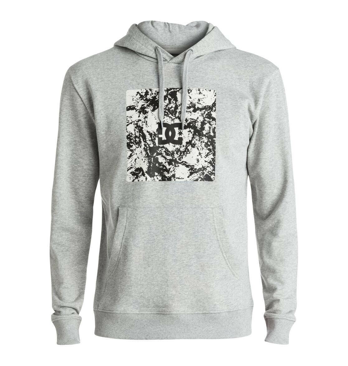 DC SHOES SQUARE GREY PULLOVER HOODIE (S)