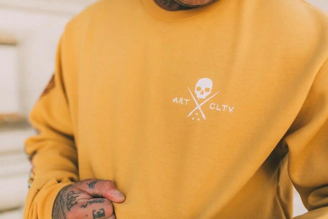 Sullen Clothing Torched Thermal Yellow Sweatshirt