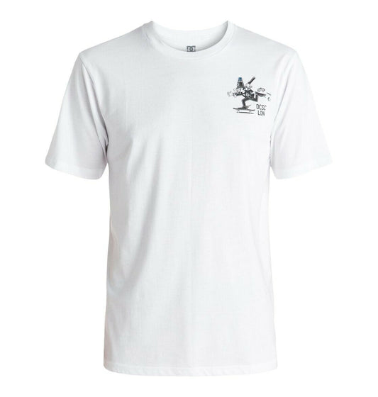 DC SHOES BEATDOWN WHITE T-SHIRT (S)