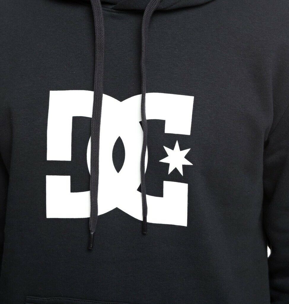 DC SHOES STAR LOGO BLACK PULLOVER HOODIE