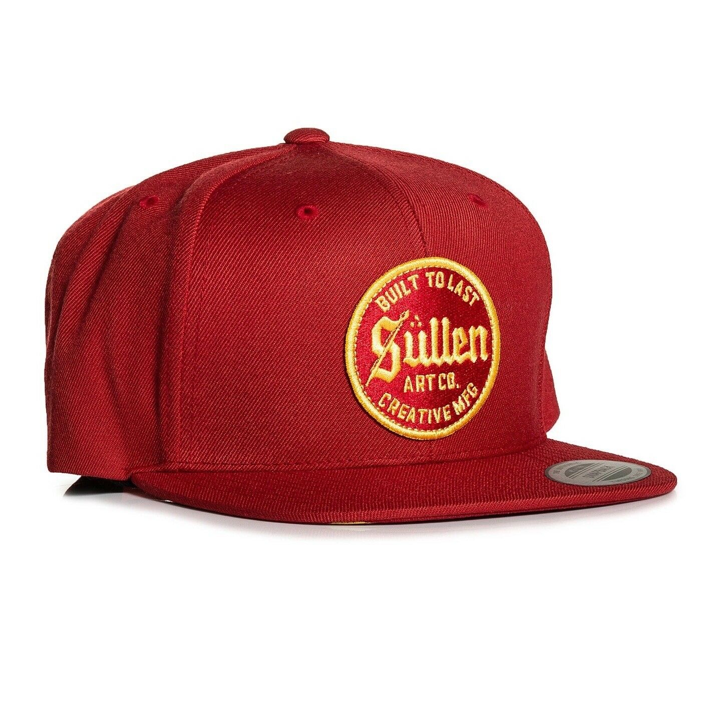 SULLEN CLOTHING BUILT SCARLET RED SNAPBACK CAP HAT