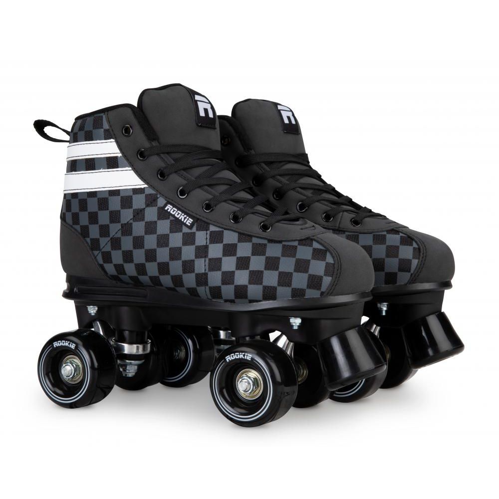 Rookie Magic V2 Checker Black and Grey Quad Roller Skates