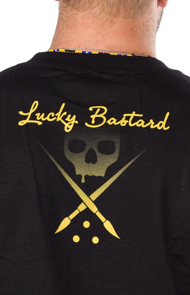 Sullen Clothing Lucky Bastard Standard Black T Shirt (S)
